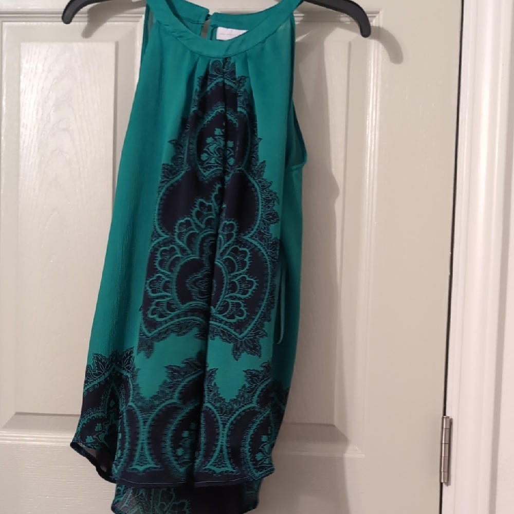 New York & Company Turquoise and Black Kids Dress